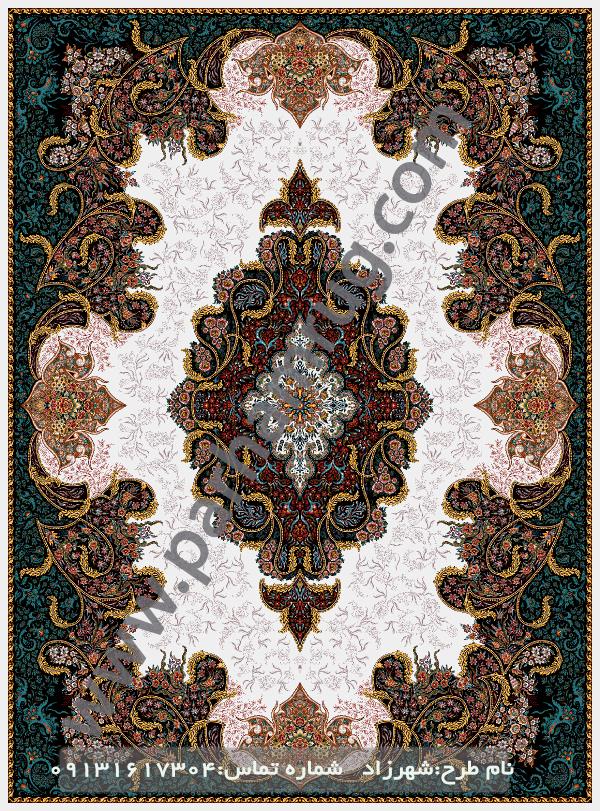 با کیفیت ترین فرش 1000 شانه طرح شهرزاد