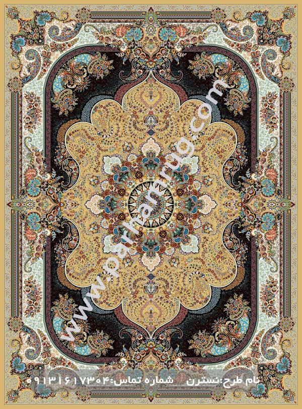 خرید برترین فرش ماشینی کاشان طرح نسترن