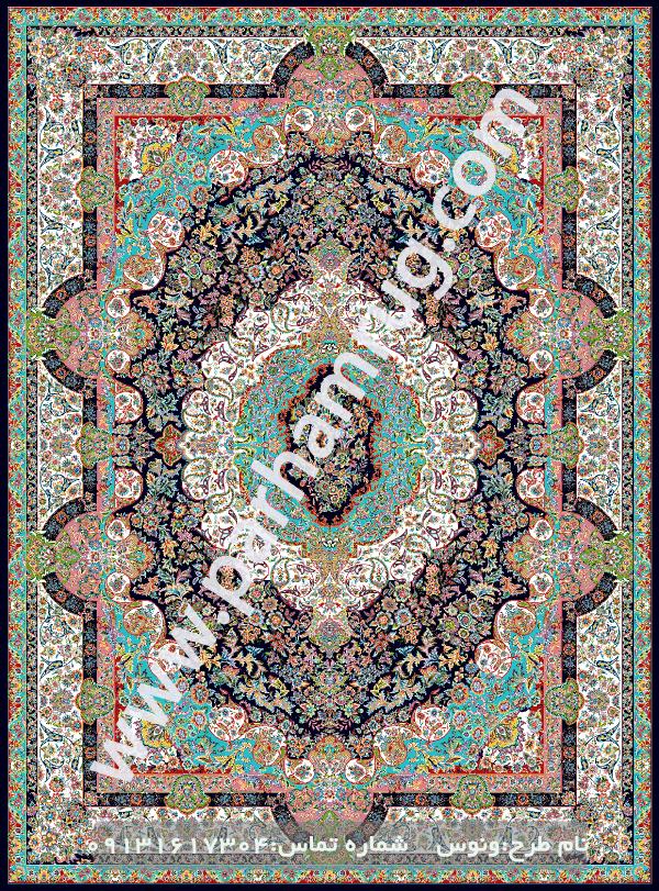 جدیدترین فرش 1000 شانه کااشان طرح ونوس	