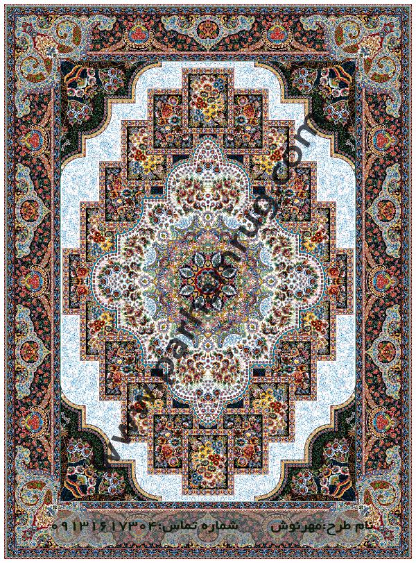 فروشگاه فرش کاشان طرح مهرنوش