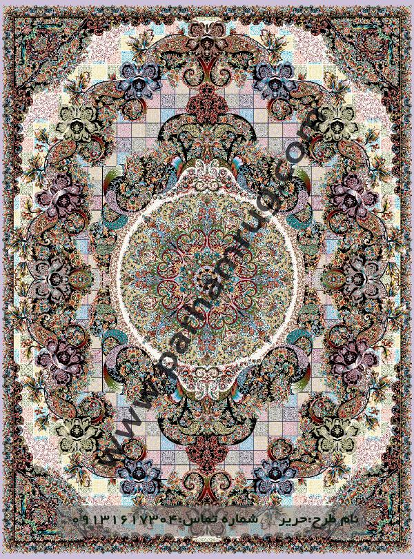 فرش 1000شانه طرح حریر
