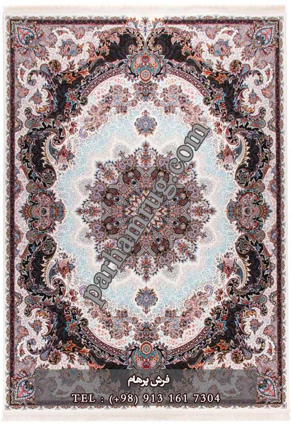 فرش 1000 شانه طرح برکه کرم