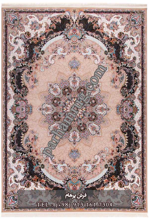 	فرش 1000 شانه طرح برکه نسکافه ای