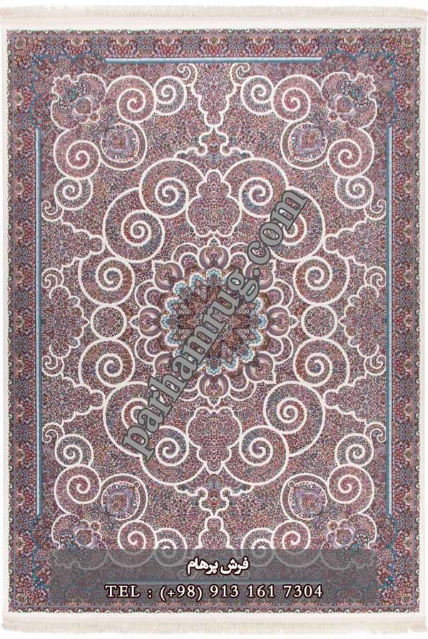 فرش 1000 شانه طرح میترا کرم