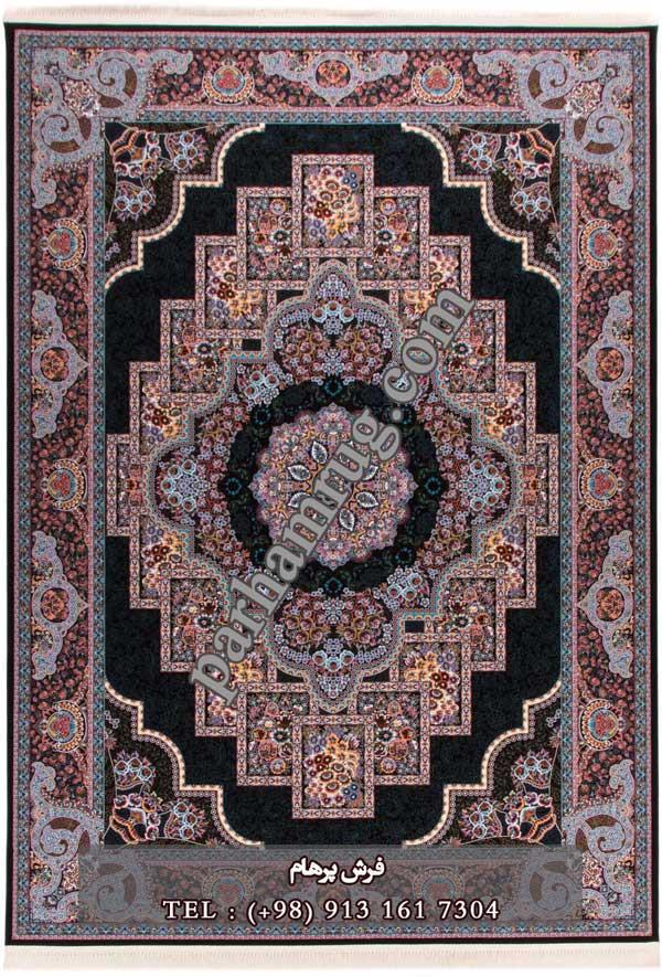 فرش 1000 شانه طرح مهرنوش سورمه ای 