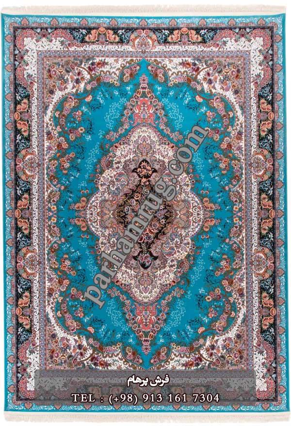 فرش 1000 شانه طرح نگار آبی
