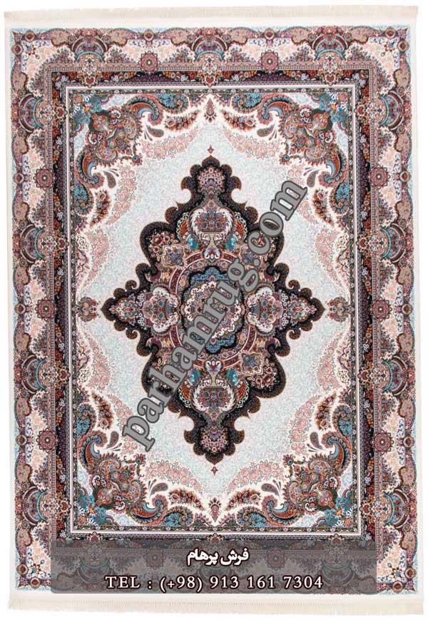 فرش 1000 شانه طرح ستاره کرمی