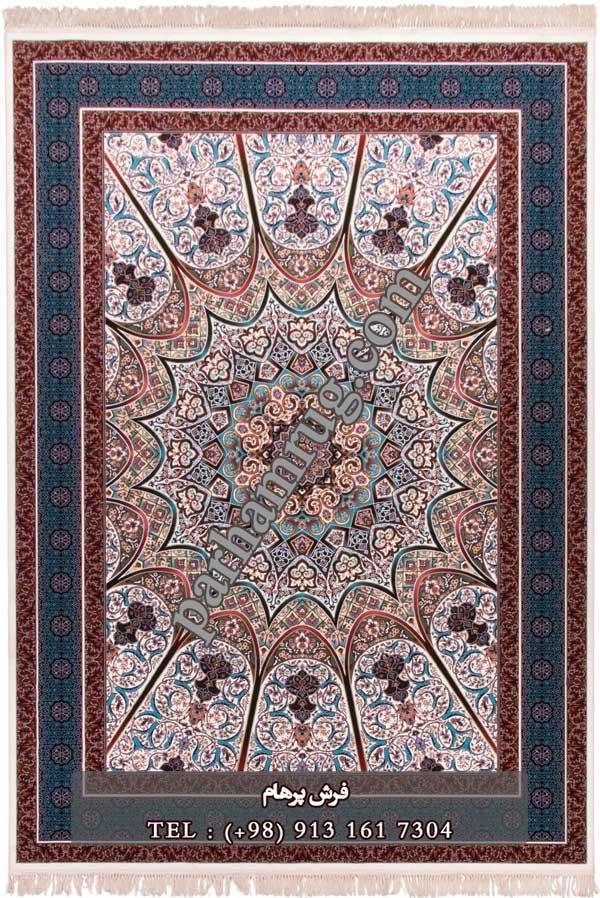فرش 1000 شانه طرح ستایش کرم
