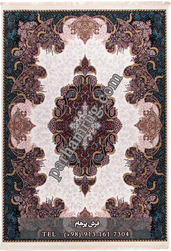 فرش 1000 شانه طرح شهرزاد کرم
