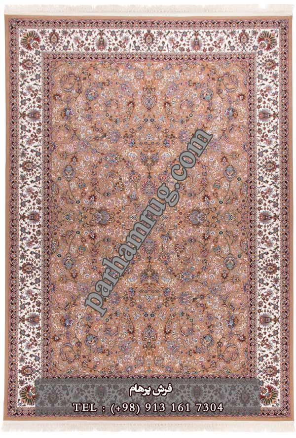 فرش 1000 شانه طرح طناز نسکافه ای