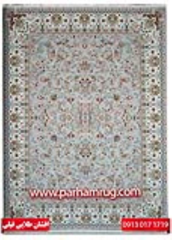فرش 1000 شانه طرح افشان طلایی فیلی