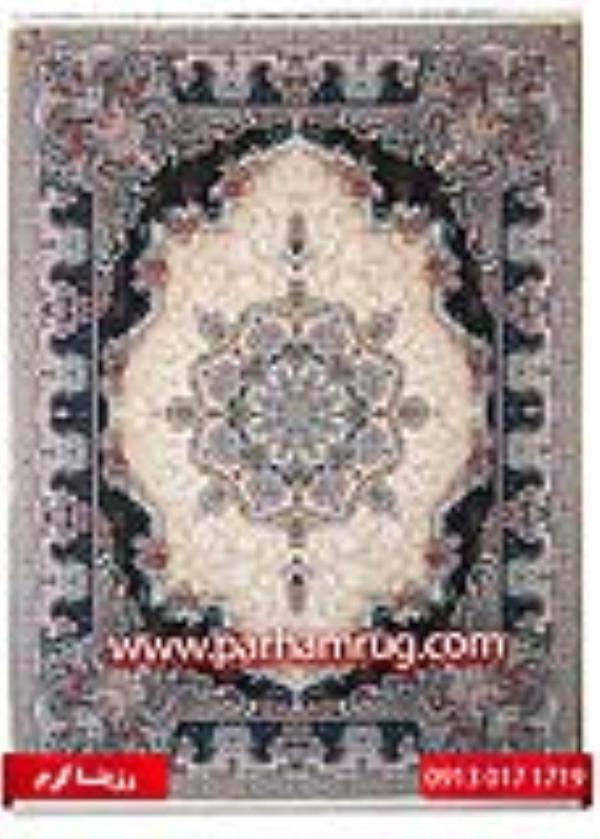 فرش 1000 شانه طرح رزیتا کرم