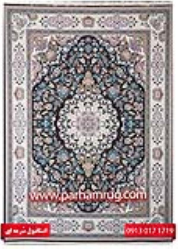 فرش 1000 شانه طرح استانبول سورمه ای