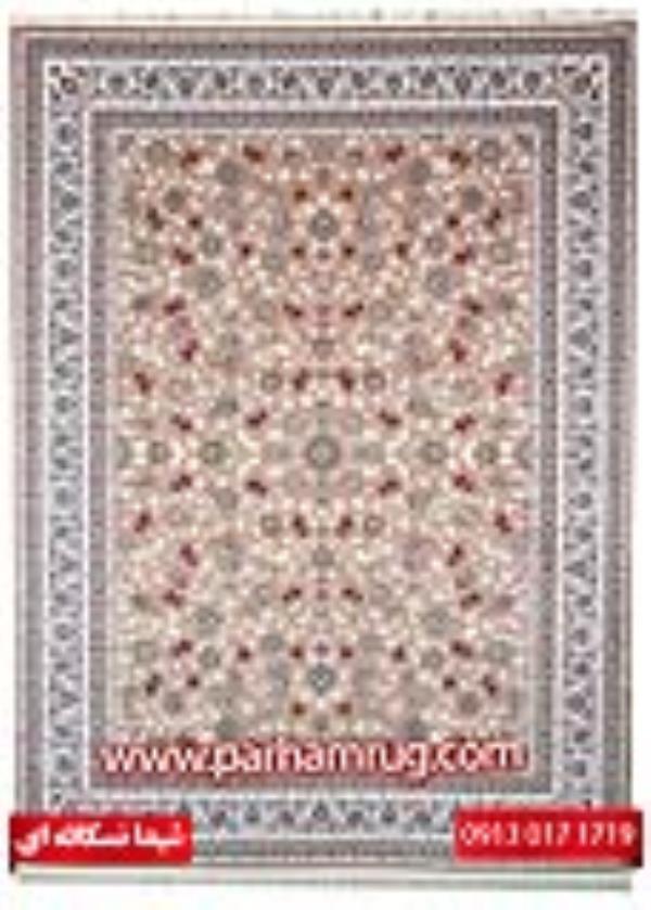 فرش 1000 شانه طرح شیدا نسکافه ای