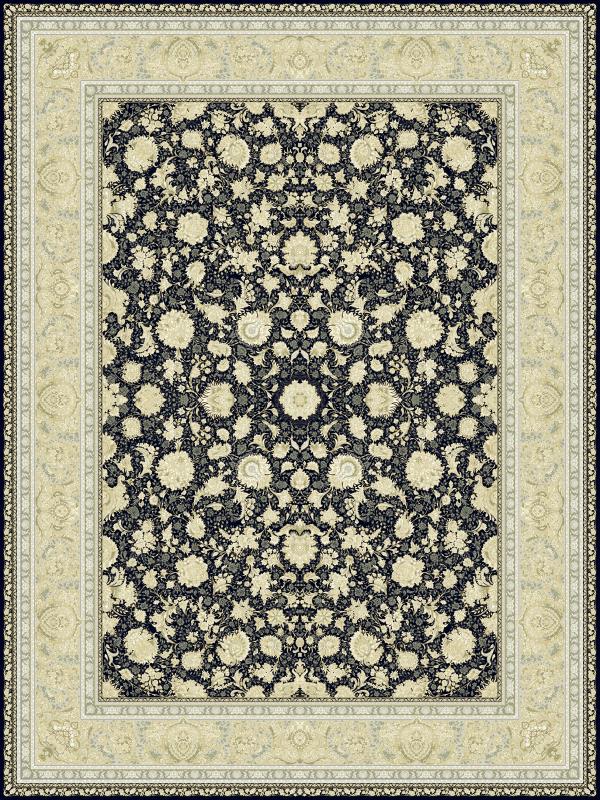 فرش 1200 شانه طرح آریا رنگ دودی 