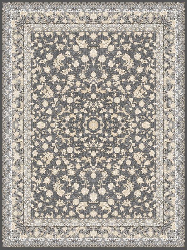 فرش جاسمین 1200 شانه افشان دودی