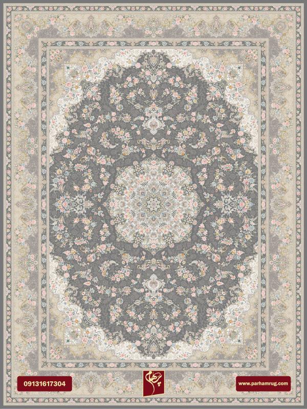 فرش افشار دودی 1200 شانه تراکم 3600