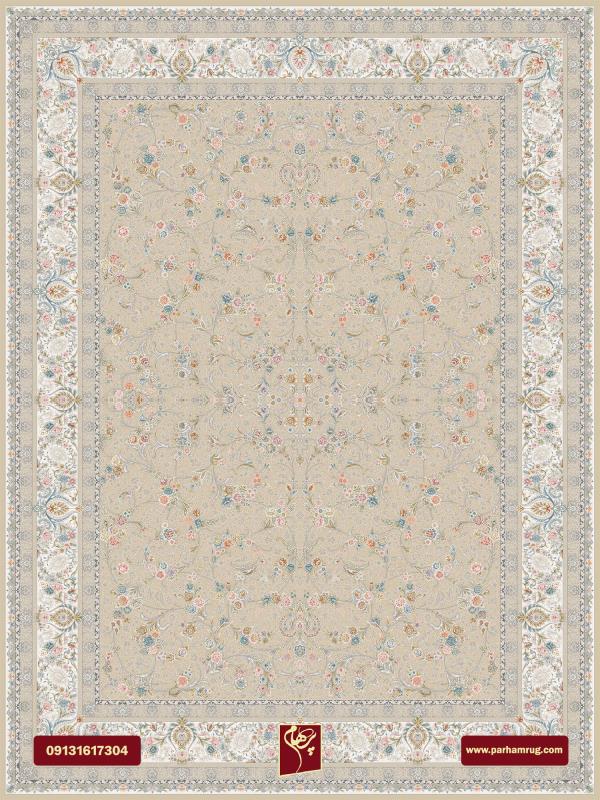 فرش بهار بژ 1200 شانه تراکم 3600