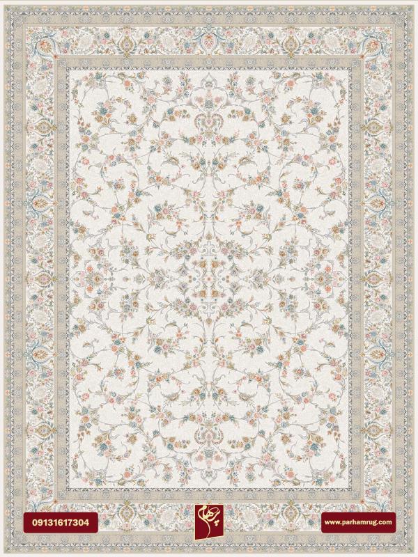 فرش بهار کرم 1200 شانه تراکم 3600