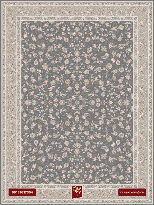 فرش ابرا دودی 1200 شانه تراکم 3600