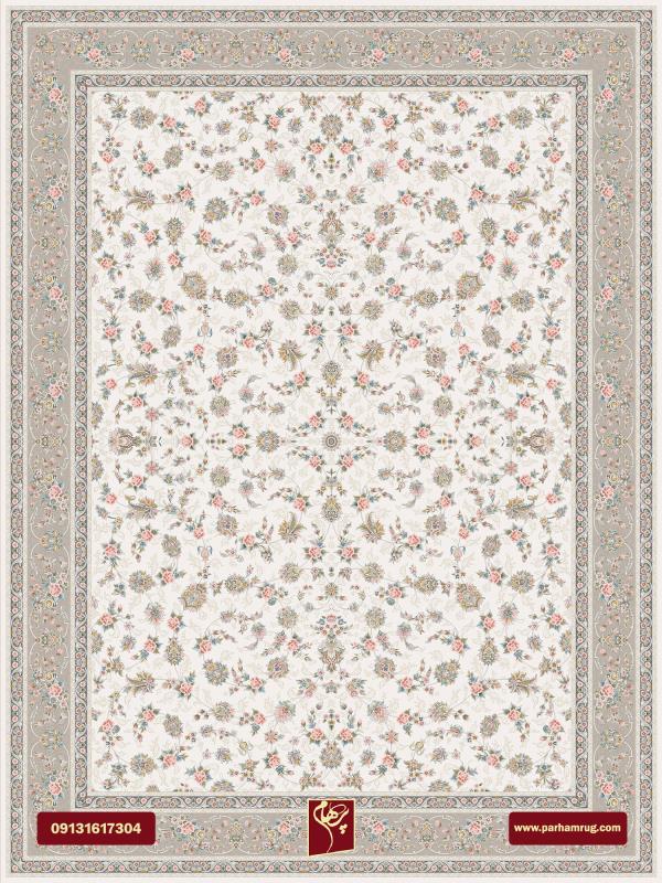 فرش ابرا کرم 1200 شانه تراکم 3600